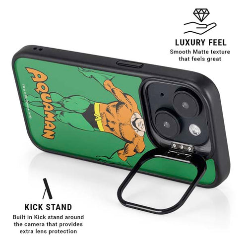 DC Comics Aquaman Classic Art Pose iPhone 15 Kickstand Case