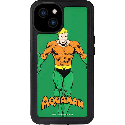 DC Comics Aquaman Classic Art Pose iPhone 15 Plus Waterproof Case