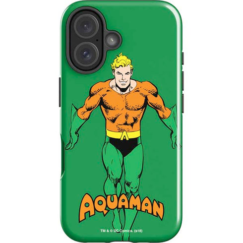DC Comics Aquaman Classic Art Pose iPhone 16 Impact Case