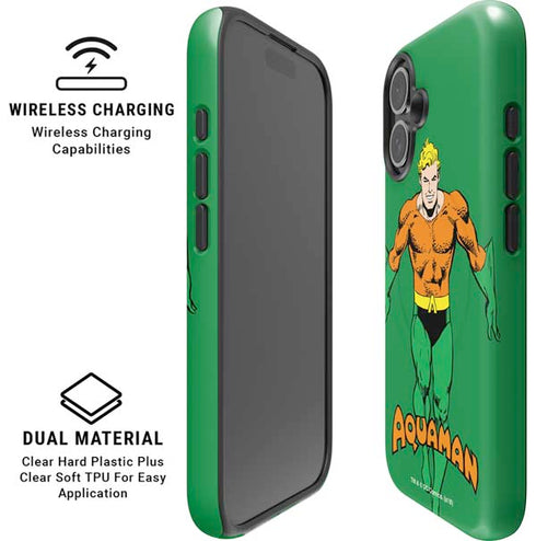 DC Comics Aquaman Classic Art Pose iPhone 16 Magsafe Impact Case