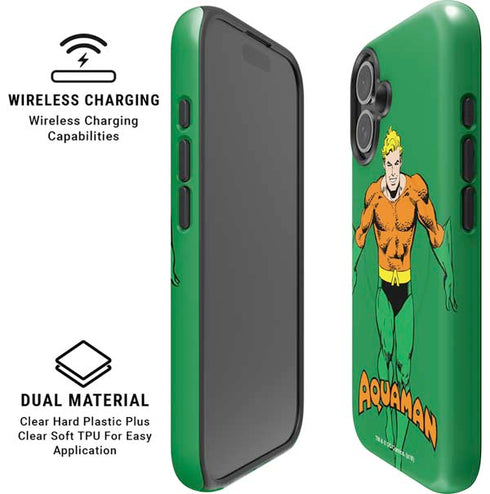 DC Comics Aquaman Classic Art Pose iPhone 16 Plus Magsafe Impact Case