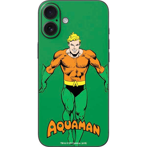 DC Comics Aquaman Classic Art Pose iPhone 16 Plus Skin