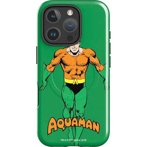 DC Comics Aquaman Classic Art Pose iPhone 16 Pro Max Magsafe Impact Case