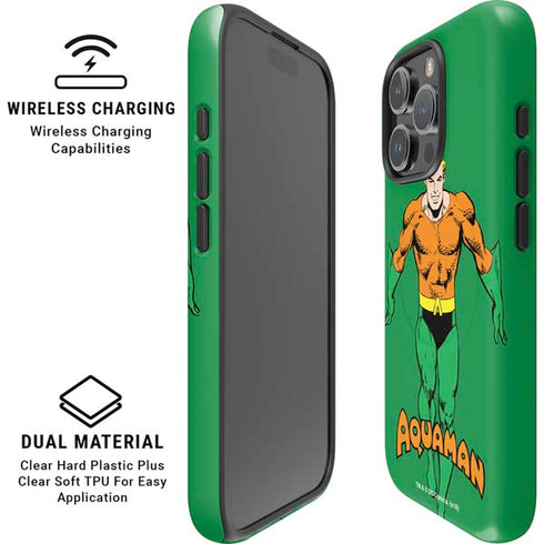 DC Comics Aquaman Classic Art Pose iPhone 16 Pro Max Magsafe Impact Case