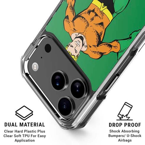 DC Comics Aquaman Classic Art Pose iPhone 18 Pro Clear Case