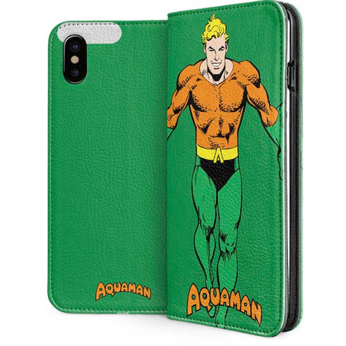 DC Comics Aquaman Classic Art Pose iPhone 8 Folio Case
