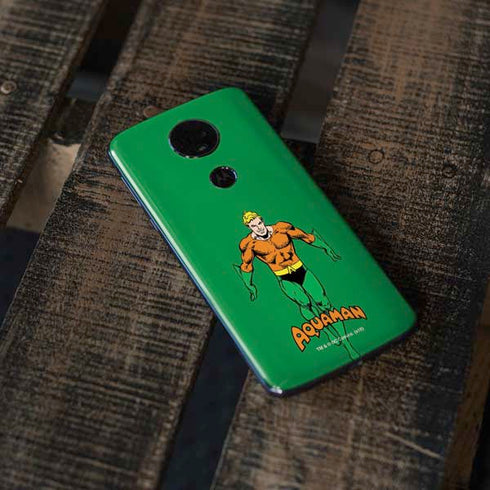 DC Comics Aquaman Classic Art Pose Moto E5 Plus Skin
