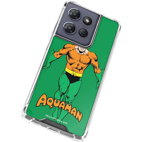 DC Comics Aquaman Classic Art Pose Moto G Play 5G (2025) Clear Case