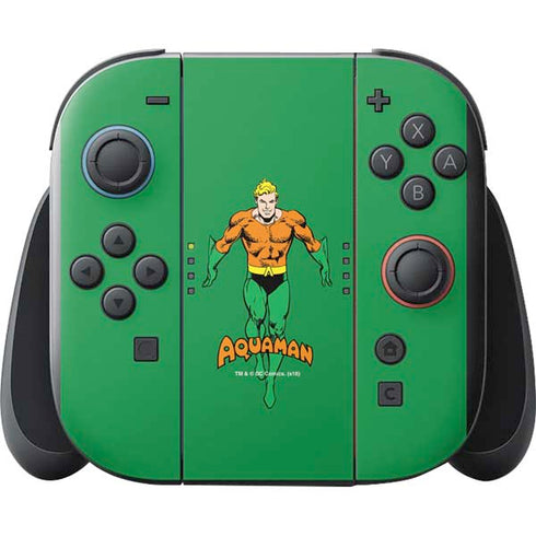 DC Comics Aquaman Classic Art Pose Nintendo Switch 2 (2025) with Joy-Con Skin