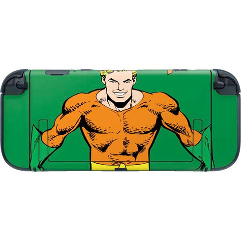 DC Comics Aquaman Classic Art Pose Nintendo Switch 2 (2025) with Joy-Con Skin