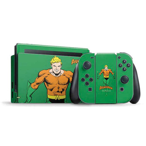 DC Comics Aquaman Classic Art Pose Nintendo Skins
