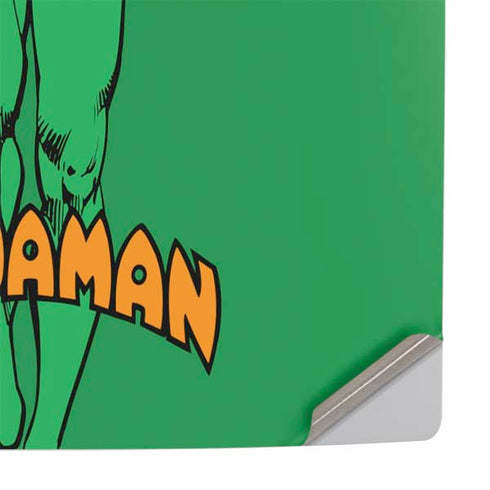 DC Comics Aquaman Classic Art Pose PS5 Pro Console Skin