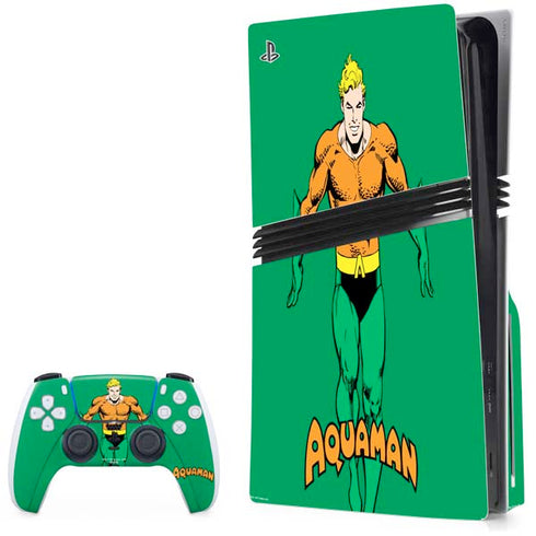 DC Comics Aquaman Classic Art Pose PlayStation PS5 Skins