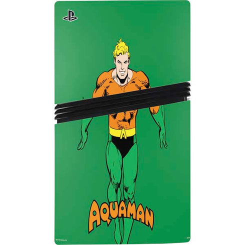 DC Comics Aquaman Classic Art Pose PS5 Pro Disk Bundle Skin