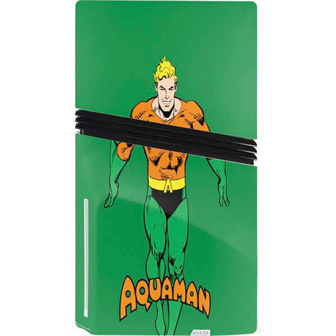 DC Comics Aquaman Classic Art Pose PS5 Pro Disk Bundle Skin