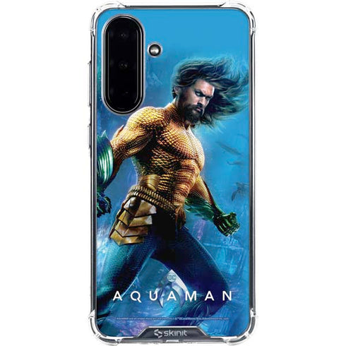 DC Comics Aquaman Movie Arthur Curry Poster Galaxy A36 5G Clear Case