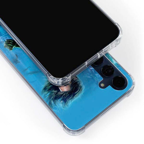 DC Comics Aquaman Movie Arthur Curry Poster Galaxy A55 5G Clear Case