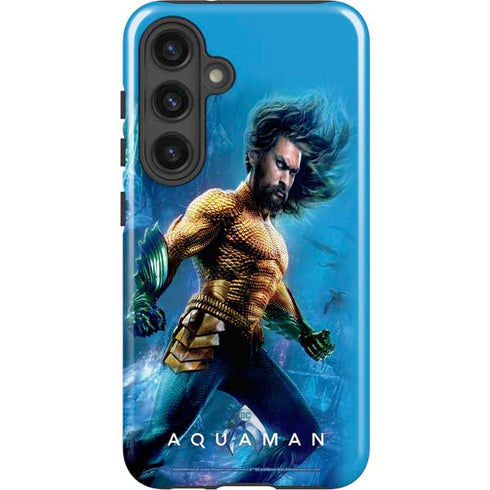 DC Comics Aquaman Movie Arthur Curry Poster Galaxy S25 Plus Impact Case