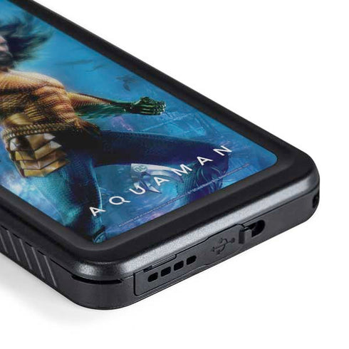 DC Comics Aquaman Movie Arthur Curry Poster Galaxy S24 Plus Waterproof Case