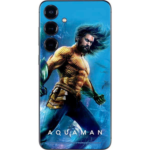 DC Comics Aquaman Movie Arthur Curry Poster Galaxy S24 Skin