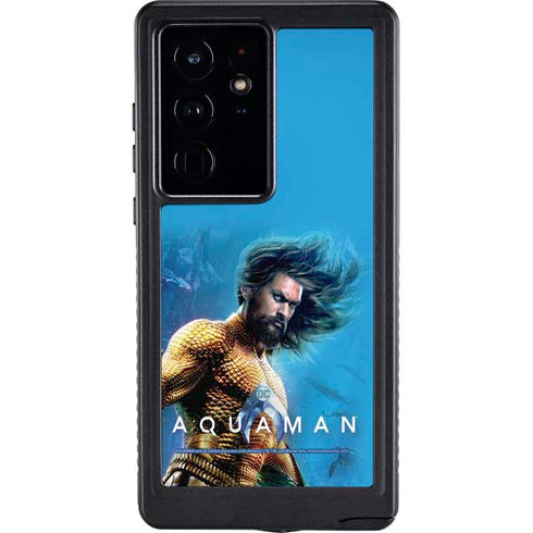 DC Comics Aquaman Movie Arthur Curry Poster Galaxy S24 Ultra Waterproof Case