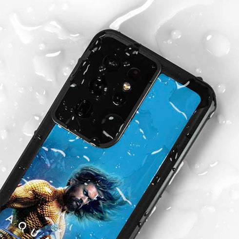 DC Comics Aquaman Movie Arthur Curry Poster Galaxy S24 Ultra Waterproof Case