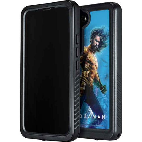 DC Comics Aquaman Movie Arthur Curry Poster Galaxy S24 Waterproof Case