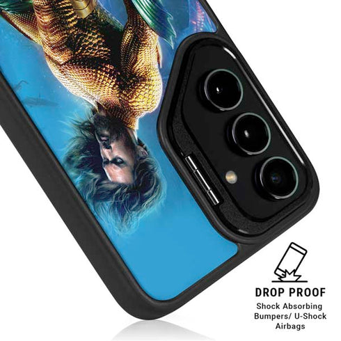 DC Comics Aquaman Movie Arthur Curry Poster Galaxy S25 FE Kickstand Case