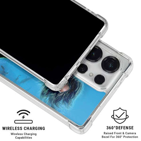 DC Comics Aquaman Movie Arthur Curry Poster Galaxy S25 Ultra Clear Case