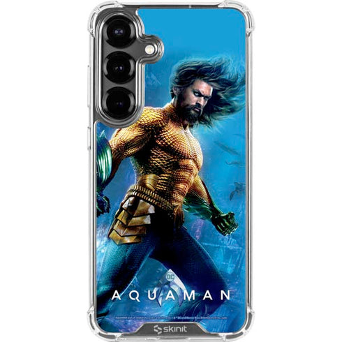 DC Comics Aquaman Movie Arthur Curry Poster Galaxy S26 Clear Case