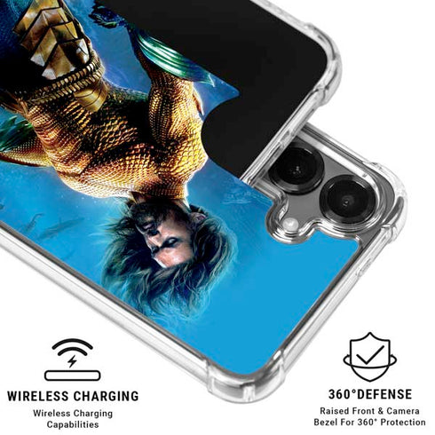DC Comics Aquaman Movie Arthur Curry Poster Galaxy S26 Clear Case