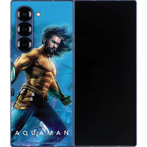 DC Comics Aquaman Movie Arthur Curry Poster Galaxy Z Fold6 Skin