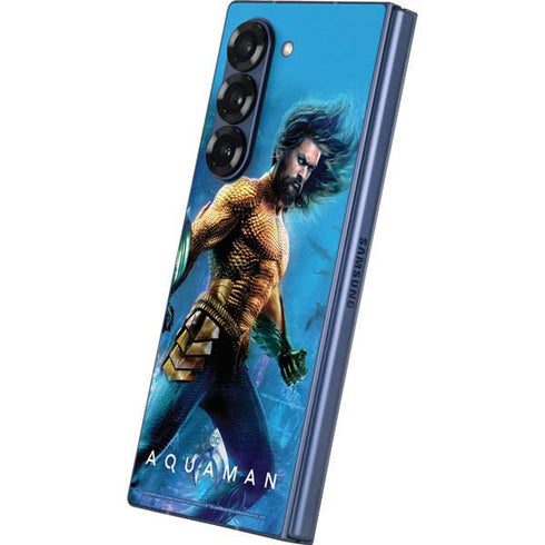 DC Comics Aquaman Movie Arthur Curry Poster Galaxy Z Fold6 Skin