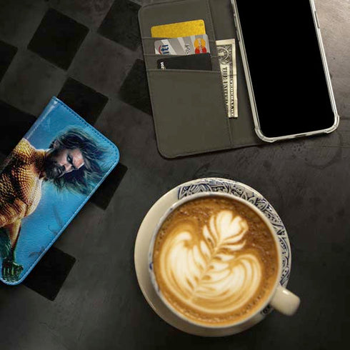 DC Comics Aquaman Movie Arthur Curry Poster iPhone 15 Folio Case
