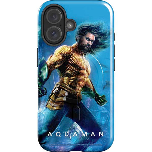 DC Comics Aquaman Movie Arthur Curry Poster iPhone 16 Magsafe Impact Case