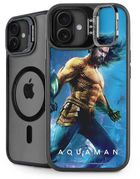 DC Comics Aquaman Movie Arthur Curry Poster iPhone 16 Plus Kickstand Case