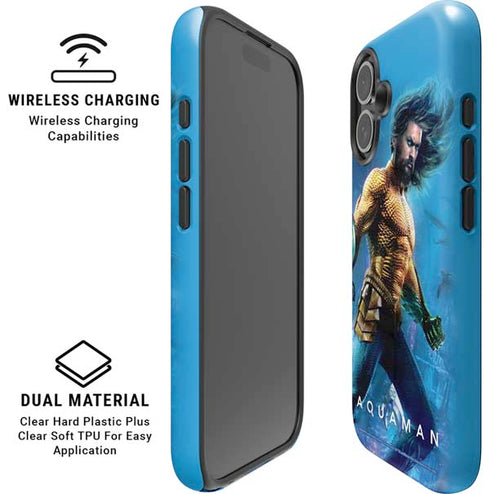 DC Comics Aquaman Movie Arthur Curry Poster iPhone 16 Plus Magsafe Impact Case