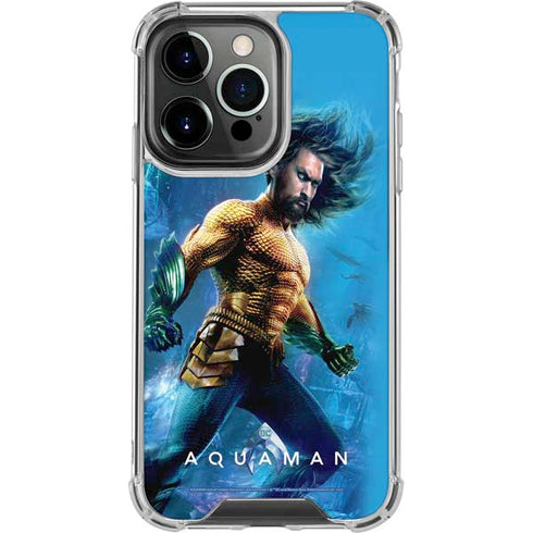 DC Comics Aquaman Movie Arthur Curry Poster iPhone 16 Pro Clear Case