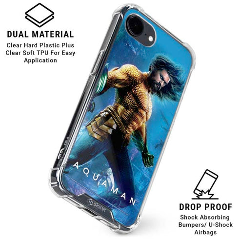 DC Comics Aquaman Movie Arthur Curry Poster iPhone 16e Clear Case