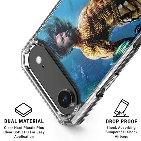 DC Comics Aquaman Movie Arthur Curry Poster iPhone 17 Air Clear Case