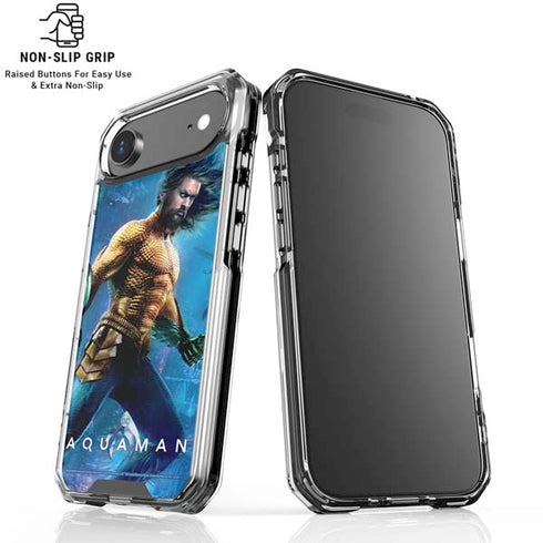 DC Comics Aquaman Movie Arthur Curry Poster iPhone 17 Air Clear Case