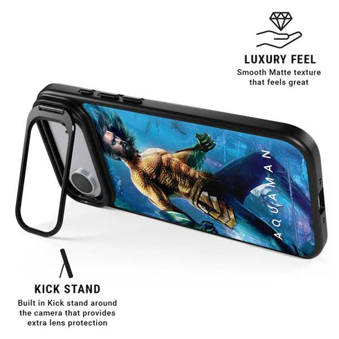 DC Comics Aquaman Movie Arthur Curry Poster iPhone 17 Air Kickstand Case