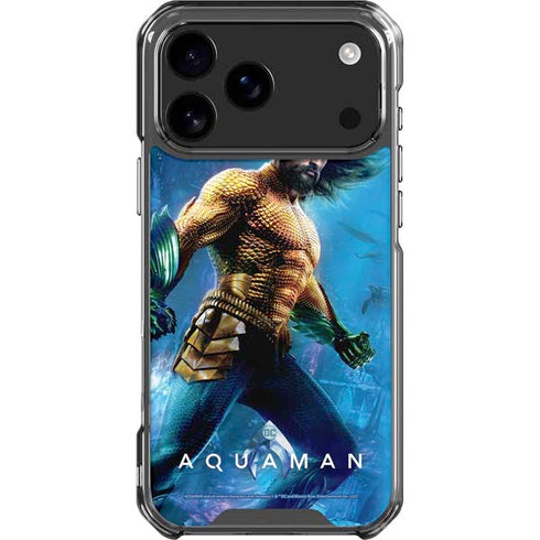 DC Comics Aquaman Movie Arthur Curry Poster iPhone 18 Pro Max Clear Case