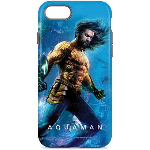 DC Comics Aquaman Movie Arthur Curry Poster iPhone Cases