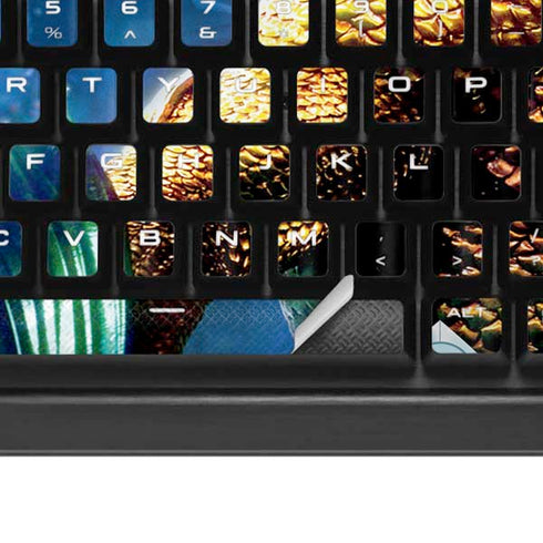 DC Comics Aquaman Movie Arthur Curry Poster K95 RGB PLATINUM Mechanical Gaming Keyboard Skin