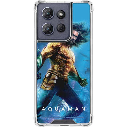 DC Comics Aquaman Movie Arthur Curry Poster Moto G 5G (2025) Clear Case