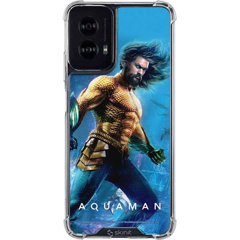 DC Comics Aquaman Movie Arthur Curry Poster Moto G Power 5G (2024) Clear Case