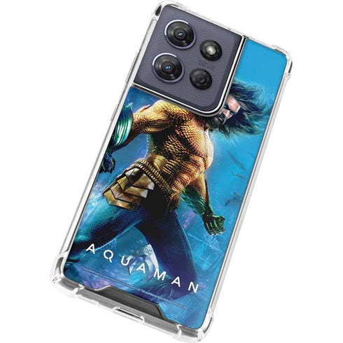 DC Comics Aquaman Movie Arthur Curry Poster Moto G Power 5G (2025) Clear Case
