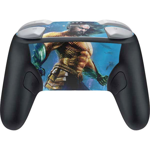 DC Comics Aquaman Movie Arthur Curry Poster Nintendo Switch 2 (2025) Pro Controller Skin