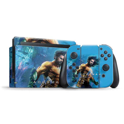 DC Comics Aquaman Movie Arthur Curry Poster Nintendo Skins